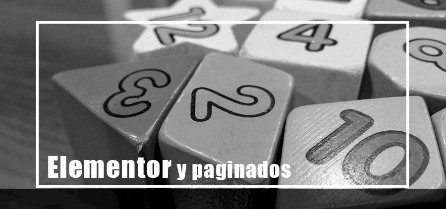Widgets de Elementor en blog paginado